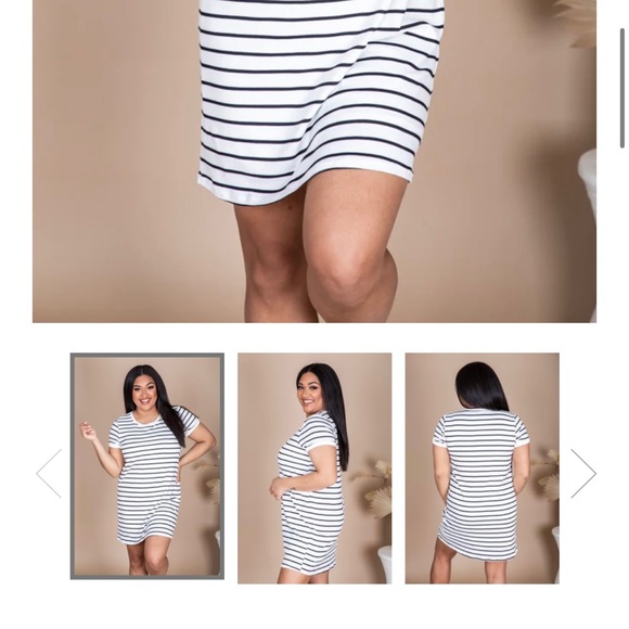 Like New! Pink Lily t shirt dress - Picture 6 of 7